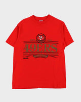 Vintage 1990 San Francisco 49ers Trench Ultra USA Single Stitch Crewneck T-Shirt - M
