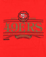Vintage 1990 San Francisco 49ers Trench Ultra USA Single Stitch Crewneck T-Shirt - M
