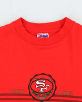 Vintage 1990 San Francisco 49ers Trench Ultra USA Single Stitch Crewneck T-Shirt - M