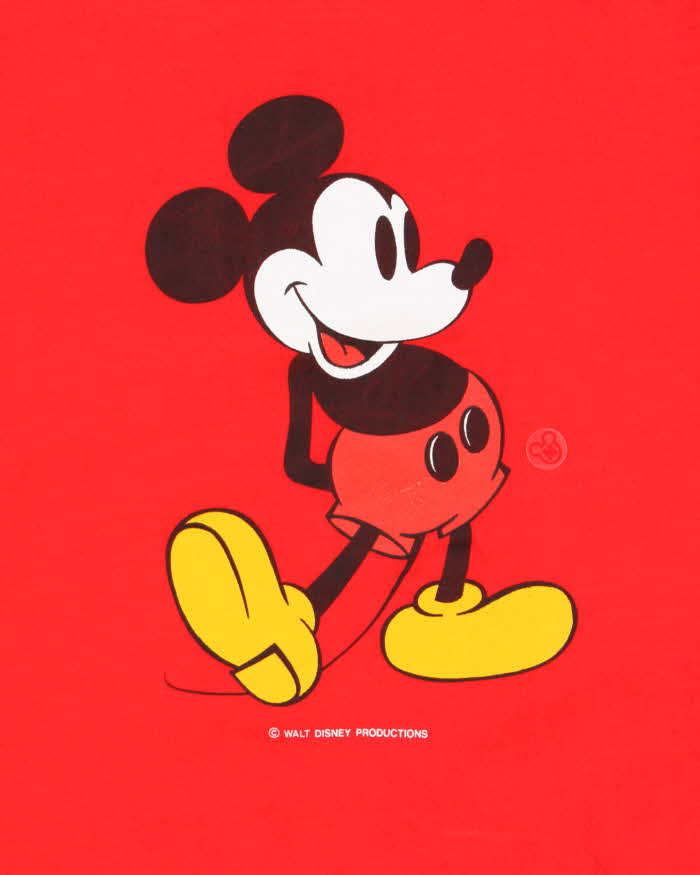 Deadstock Vintage 1980s Walt Disney Micky Jerzees Single Stitch Crewneck T-Shirt - M