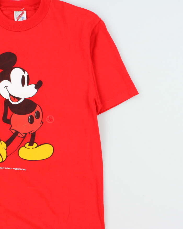 Deadstock Vintage 1980s Walt Disney Micky Jerzees Single Stitch Crewneck T-Shirt - M