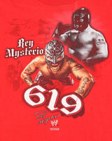 Vintage 2008 Hybrid WWE Ray Mysterio 619 Double Layer Long-Sleeve T-Shirt - M