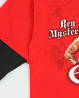 Vintage 2008 Hybrid WWE Ray Mysterio 619 Double Layer Long-Sleeve T-Shirt - M