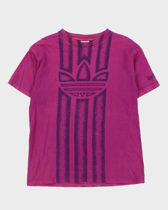 Vintage 1990s Adidas Originals Big Trefoil Crewneck T-Shirt - M