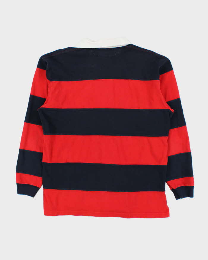 Vintage 1990s Polo Ralph Lauren Striped Long Sleeve Rugby Shirt - M