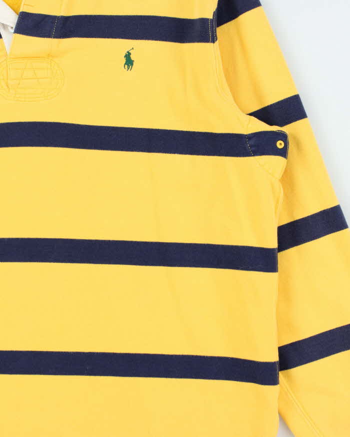 Vintage Y2K 00s Polo Ralph Lauren Striped Long Sleeve Rugby Shirt - L
