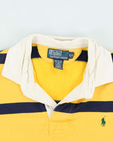 Vintage Y2K 00s Polo Ralph Lauren Striped Long Sleeve Rugby Shirt - L