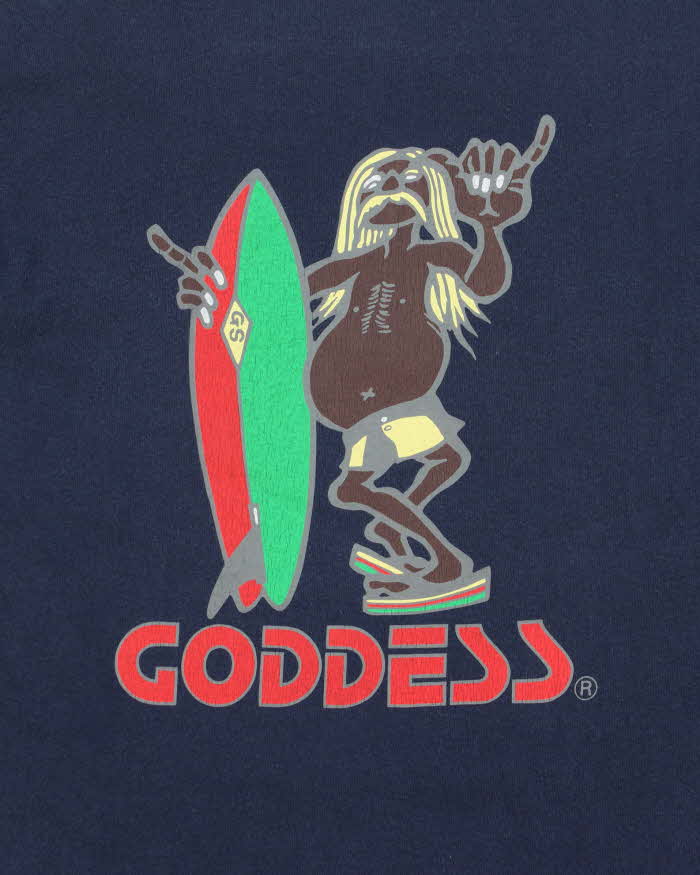 Vintage 1990s Goddess International Surfboards Crewneck T-Shirt - M