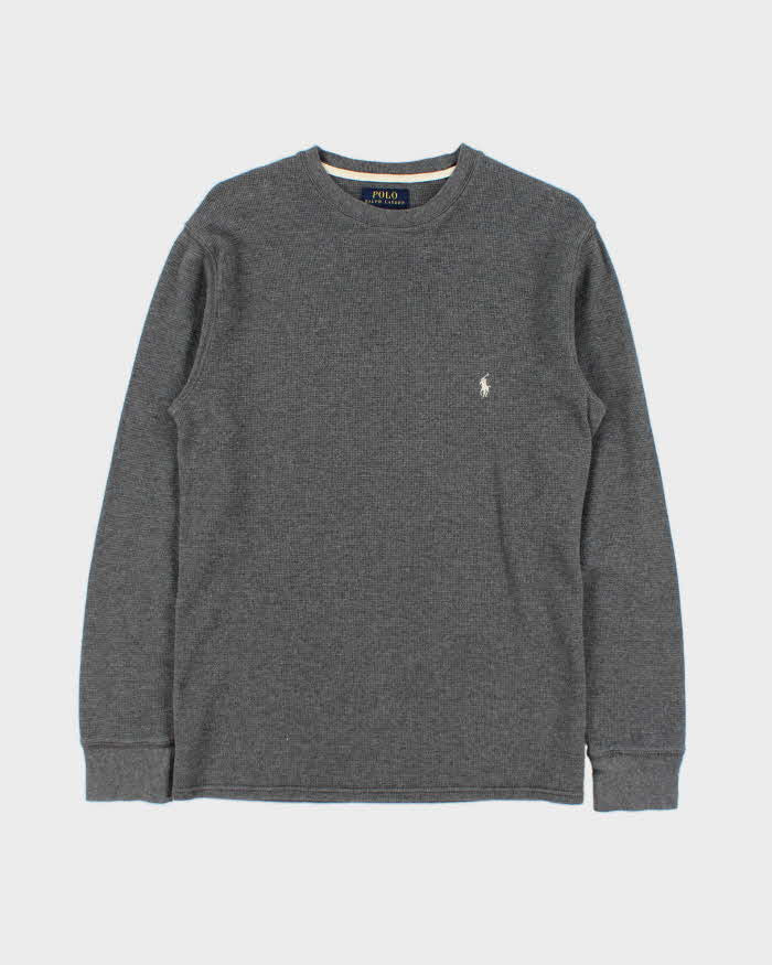 Vintage Polo Ralph Lauren Long Sleeve Waffle Crewneck T-Shirt - M