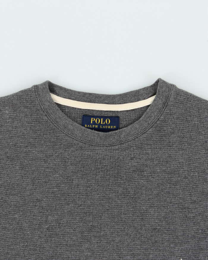 Vintage Polo Ralph Lauren Long Sleeve Waffle Crewneck T-Shirt - M
