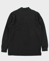 Vintage 00s Canterbury Black Long Sleeve Rugby Shirt - M