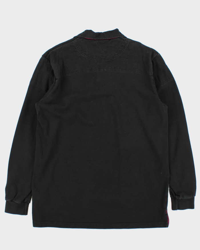 Vintage 00s Canterbury Black Long Sleeve Rugby Shirt - M