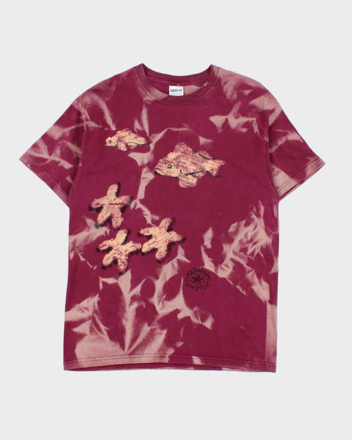 Vintage 1990s Kataska Tie-Dye Gildan Super Cotton Crewneck T-Shirt - M