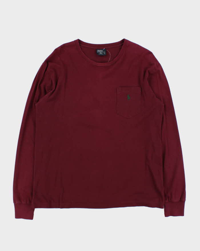 Vintage Y2K 00s Polo Ralph Lauren Long Sleeve Pocket T-Shirt - L