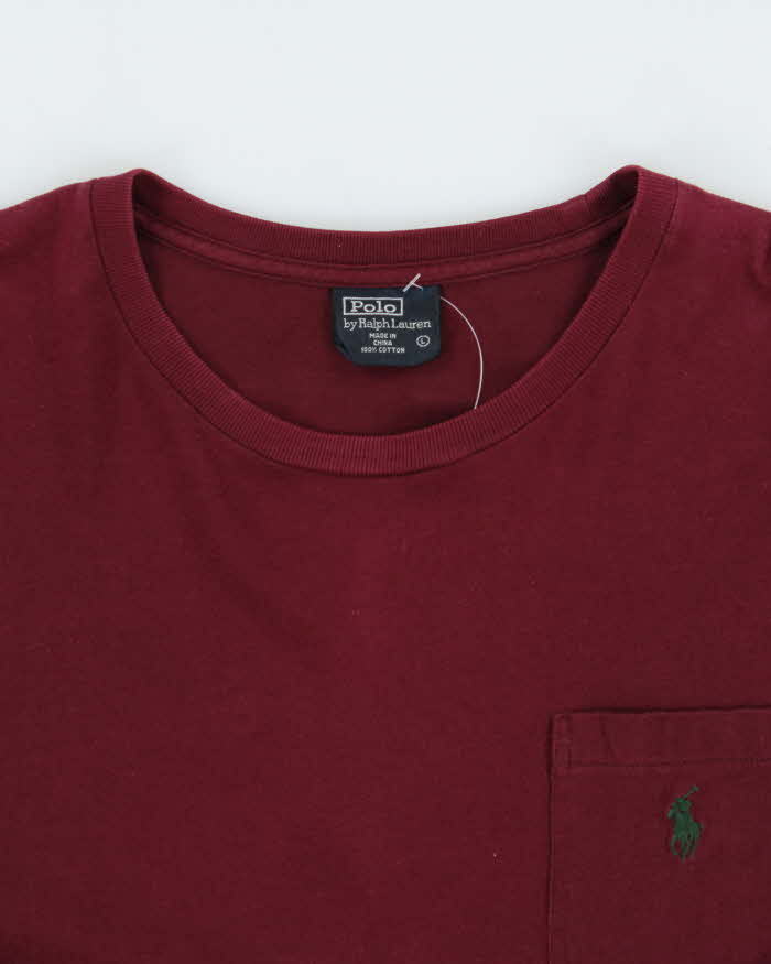 Vintage Y2K 00s Polo Ralph Lauren Long Sleeve Pocket T-Shirt - L