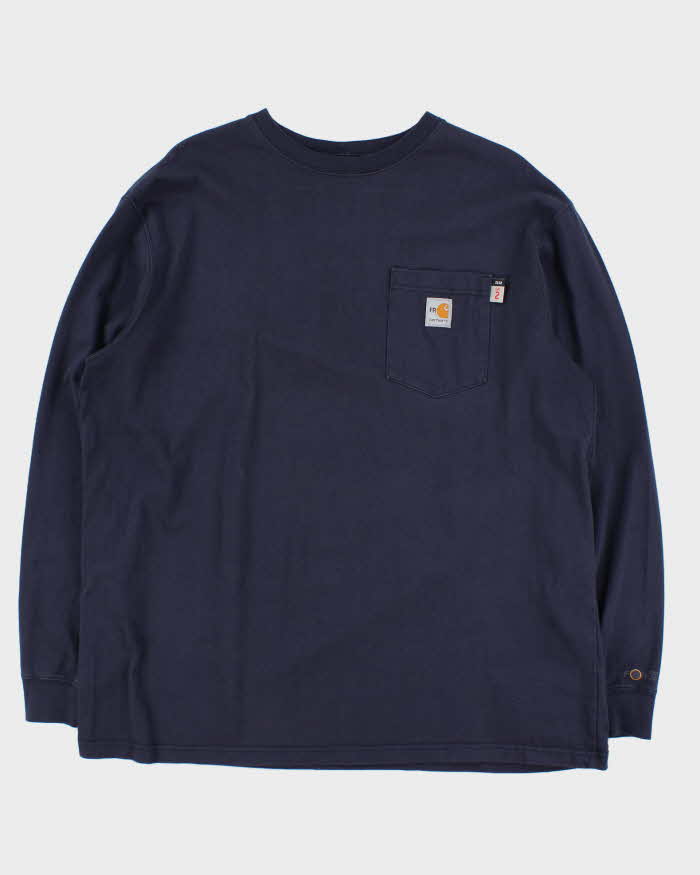Vintage Carhartt Force PyroSafe Long Sleeve Pocket T-Shirt - XL