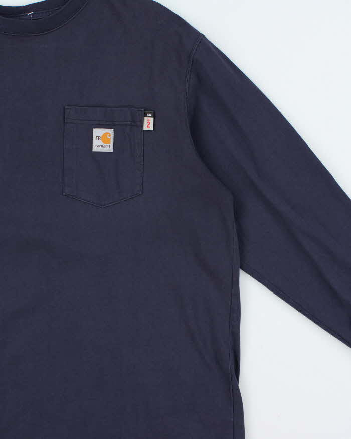 Vintage Carhartt Force PyroSafe Long Sleeve Pocket T-Shirt - XL