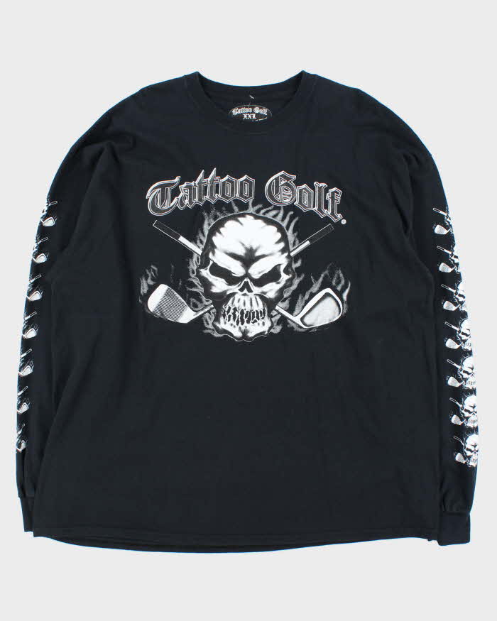 Vintage Y2k 00s Tattoo Golf Long Sleeve T-shirt - XXL