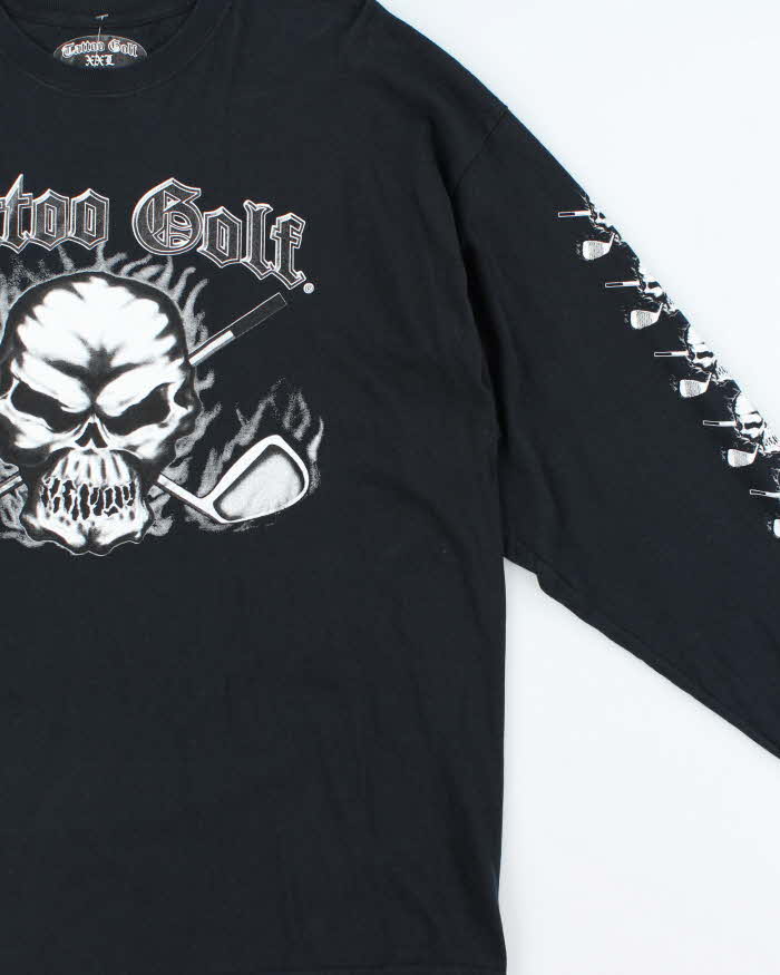 Vintage Y2k 00s Tattoo Golf Long Sleeve T-shirt - XXL
