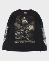 Vintage 90s Rock Eagle Single Stitch Long Sleeve T-shirt - L