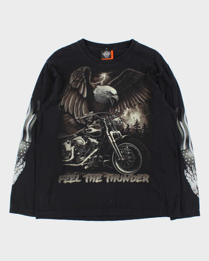 Vintage 90s Rock Eagle Single Stitch Long Sleeve T-shirt - L