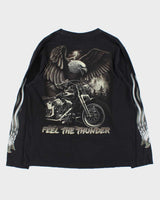Vintage 90s Rock Eagle Single Stitch Long Sleeve T-shirt - L
