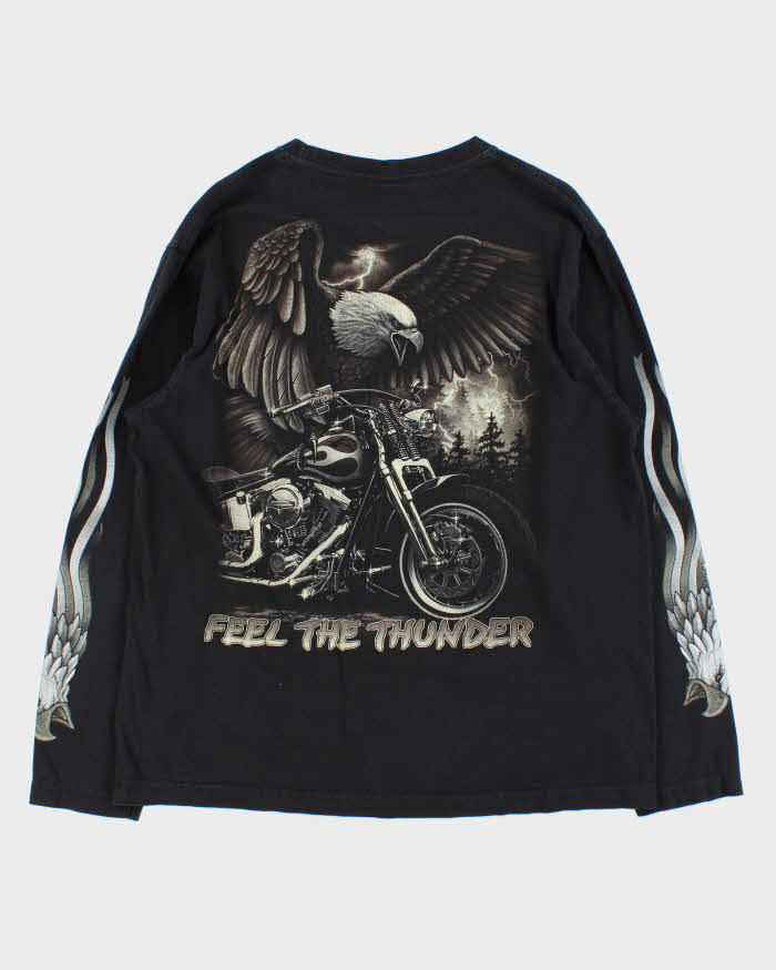 Vintage 90s Rock Eagle Single Stitch Long Sleeve T-shirt - L