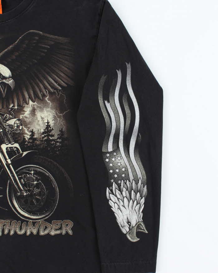 Vintage 90s Rock Eagle Single Stitch Long Sleeve T-shirt - L