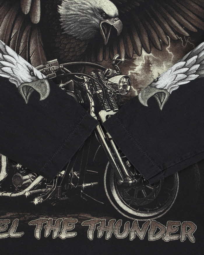 Vintage 90s Rock Eagle Single Stitch Long Sleeve T-shirt - L