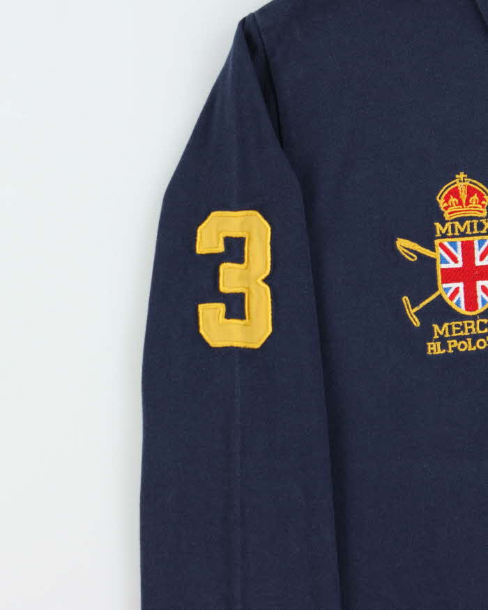 Vintage Y2K 00s Polo Ralph Lauren Large Pony Long Sleeve Polo Shirt - L