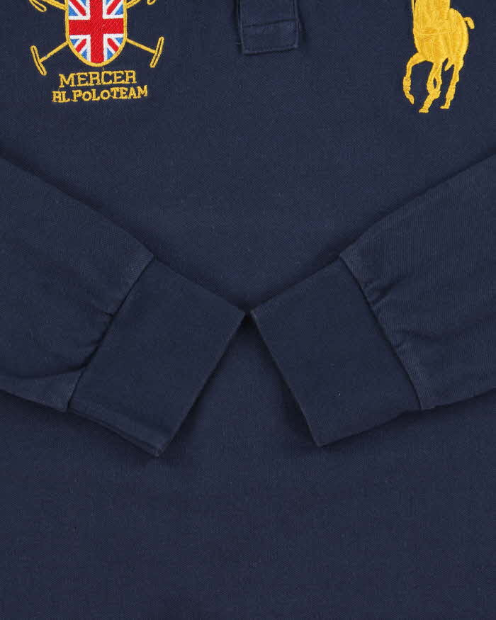 Vintage Y2K 00s Polo Ralph Lauren Large Pony Long Sleeve Polo Shirt - L