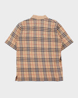 Vintage 1990s Burberry Novacheck Short Sleeve Polo Shirt - L
