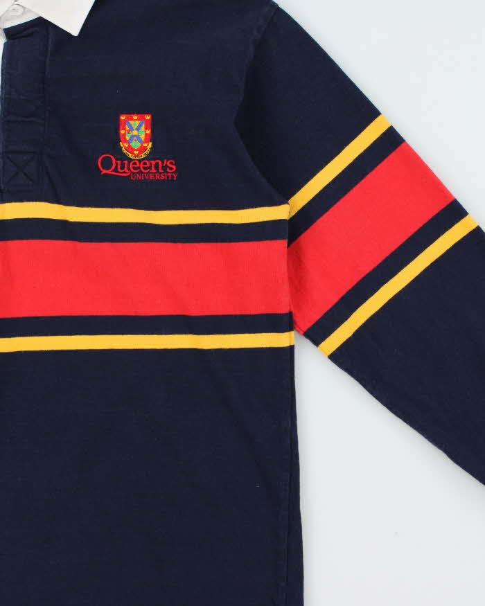 Vintage 90s Barbarian Casual Queens University Polo Shirt - S
