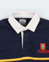 Vintage 90s Barbarian Casual Queens University Polo Shirt - S