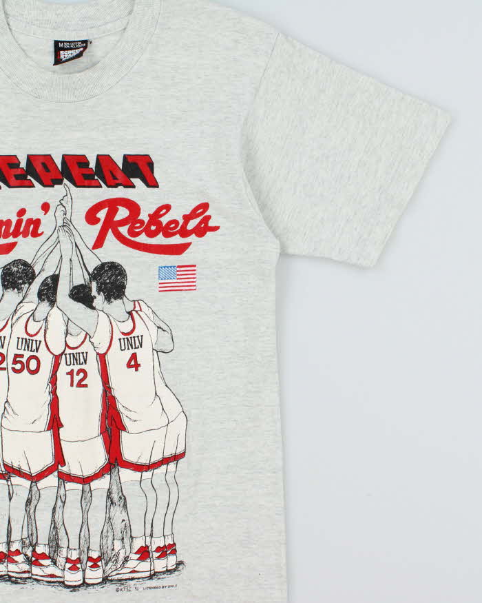 Vintage 1990 Screen Stars UNLV Runnin Rebels Made In USA Single Stitch Crewneck T-Shirt - M