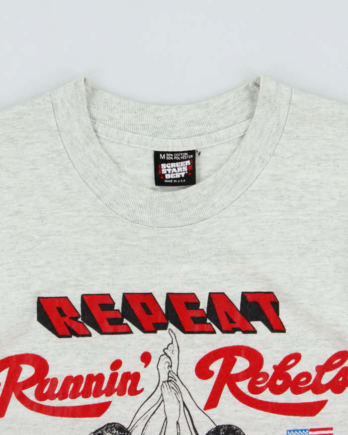 Vintage 1990 Screen Stars UNLV Runnin Rebels Made In USA Single Stitch Crewneck T-Shirt - M