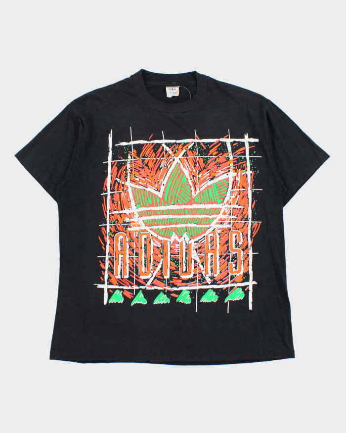 Vintage 1980s Adidas Originals Single Stitch Crewneck T-Shirt - M