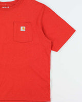 Vintage Carhartt Heavyweight Loose Fit Burnt Orange Crewneck Pocket T-Shirt - L