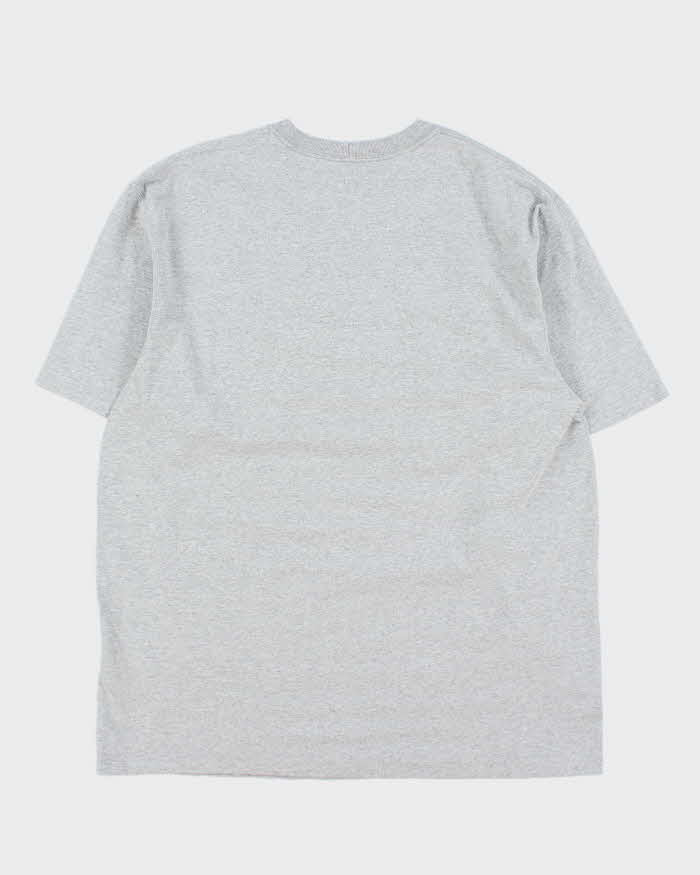 Vintage Carhartt Heavyweight Marl Grey Loose Fit Crewneck Pocket T-Shirt - L