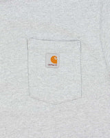 Vintage Carhartt Heavyweight Marl Grey Loose Fit Crewneck Pocket T-Shirt - L
