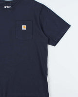 Vintage Carhartt Heavyweight Navy Loose Fit Crewneck Pocket T-Shirt - L
