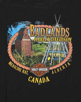 Vintage Harley Davidson Badlands Alberta Crewneck T-Shirt - XXL
