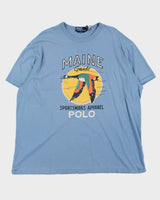 Vintage Polo Ralph Lauren Sportsman Maine Crewneck T-Shirt - XXL