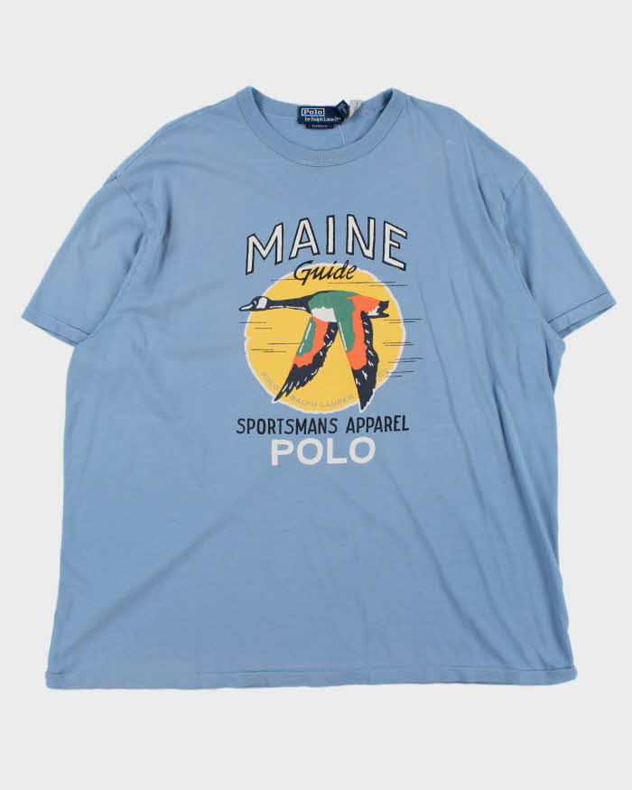 Vintage Polo Ralph Lauren Sportsman Maine Crewneck T-Shirt - XXL