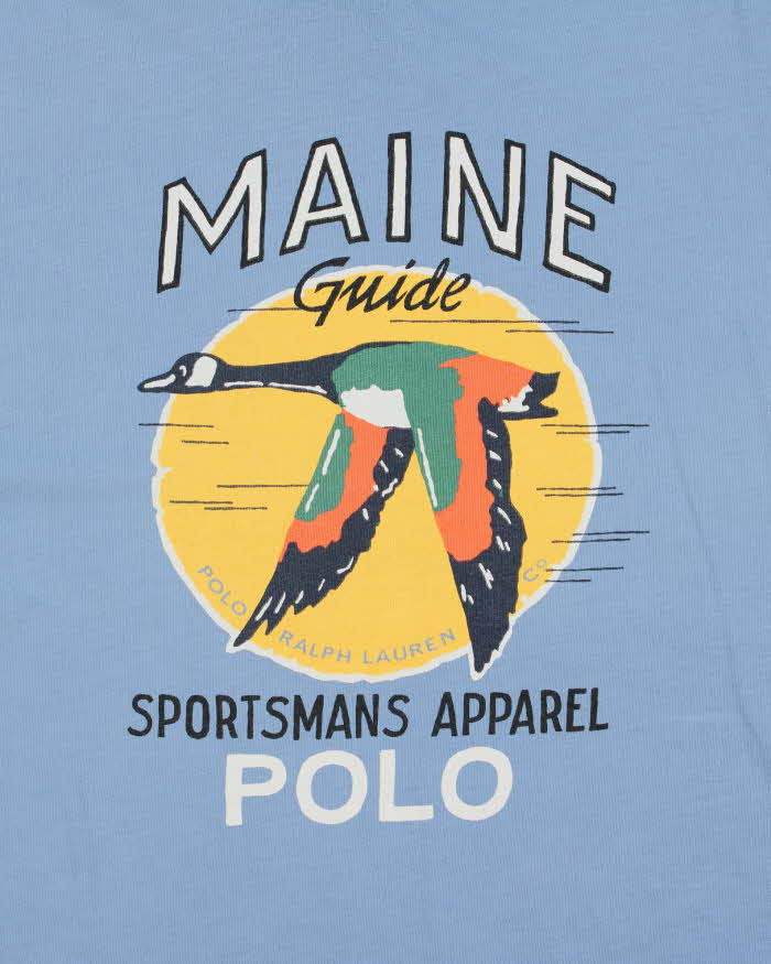 Vintage Polo Ralph Lauren Sportsman Maine Crewneck T-Shirt - XXL