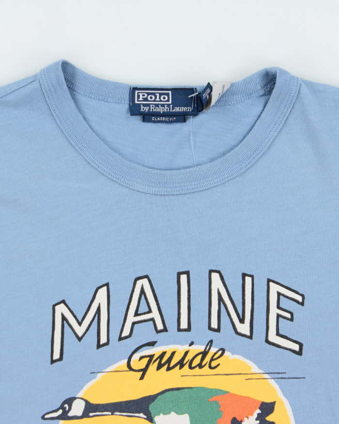 Vintage Polo Ralph Lauren Sportsman Maine Crewneck T-Shirt - XXL