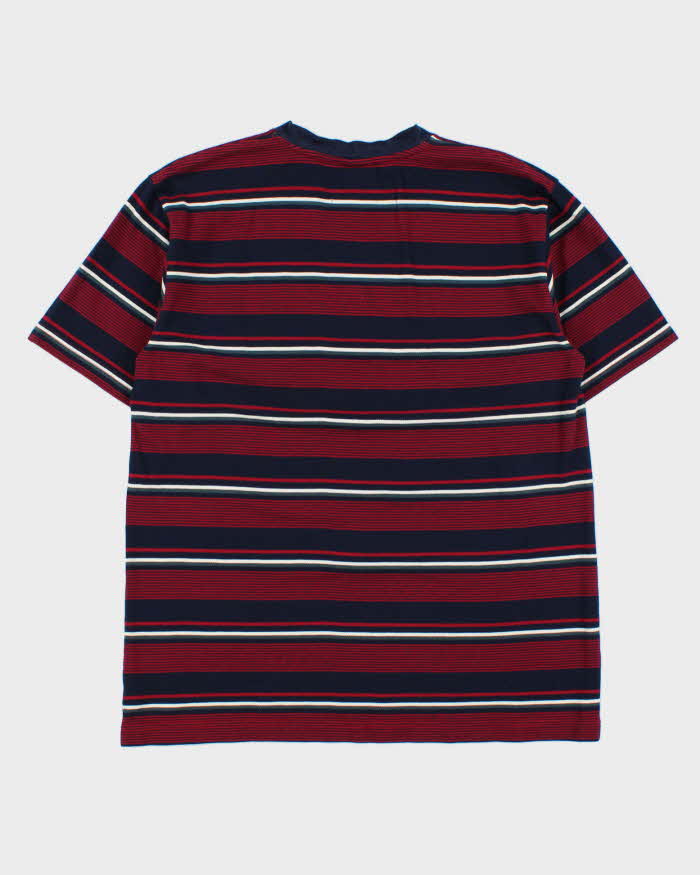Vintage Y2K 00s Lacoste Striped Heavyweight Crewneck T-Shirt - M
