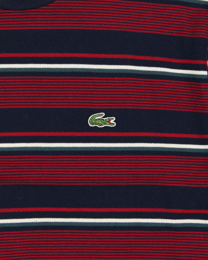 Vintage Y2K 00s Lacoste Striped Heavyweight Crewneck T-Shirt - M