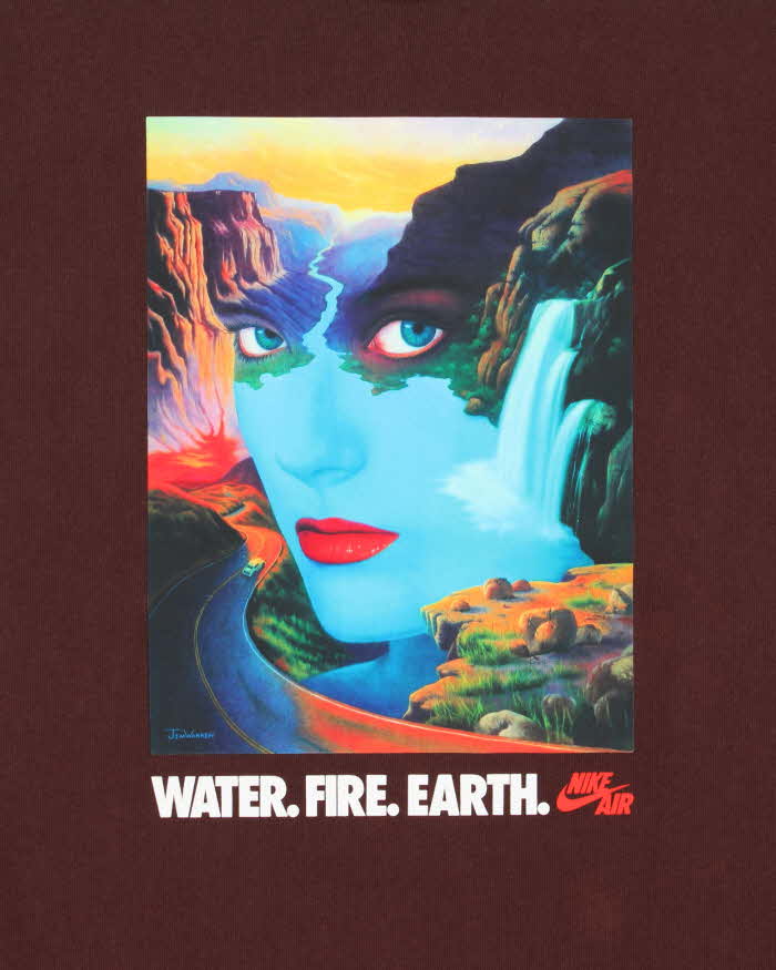 Nike Air Jim Warren Mother Nature Graphic Crewneck T-Shirt - S