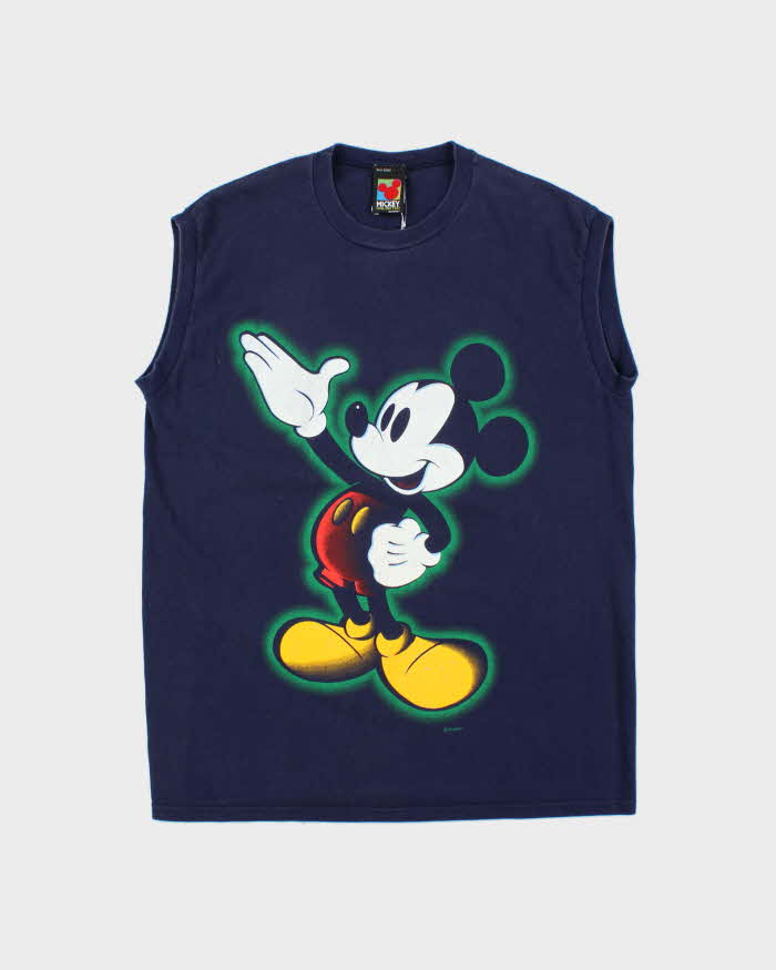 Vintage 1990s Disney Mickey Unlimited Sleeveless T-Shirt - L